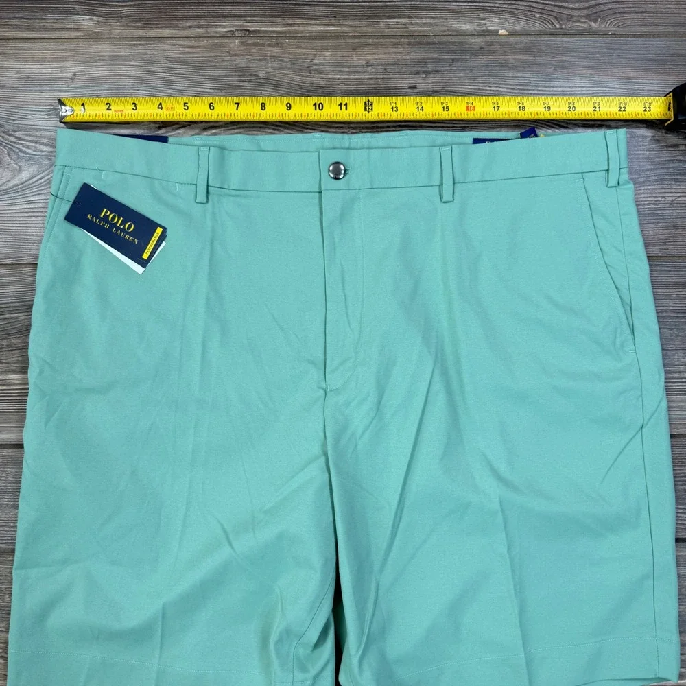 Polo Ralph Lauren Mens Size 42B Performance Shorts Faded Mint Green Stretch NWT